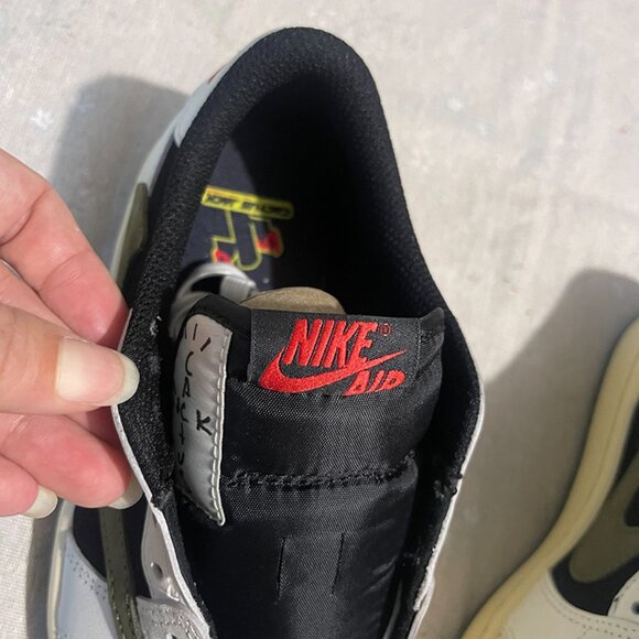 Jordan 1 Low Travis Scott Olive Sneakers - Picture 3 of 6
